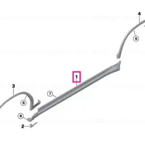 Bestseller Trim praguri laterale stânga - BMW