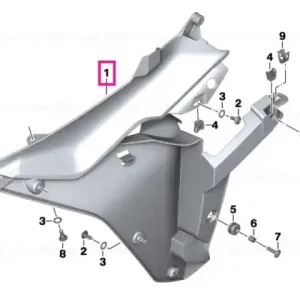 Vezi acum Inner section, fairing side panel, left - BMW Motorrad