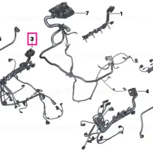Wrng.harness,motor, sensorsystem, module 1- 4 - BMW Plată sigură