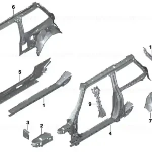 Right interior column C - BMW - Mini Preț redus