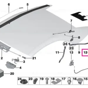 Ultima șansă Lock f folding top flap right - BMW