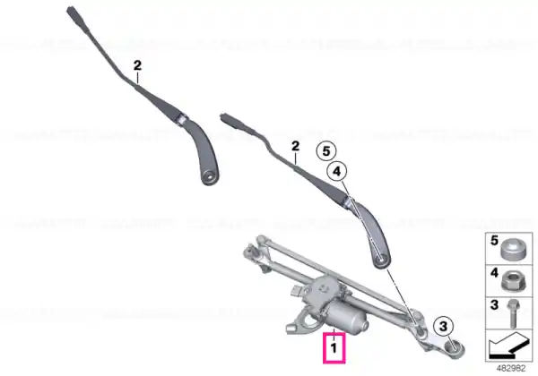 Vezi acum Wiper system, complete - BMW