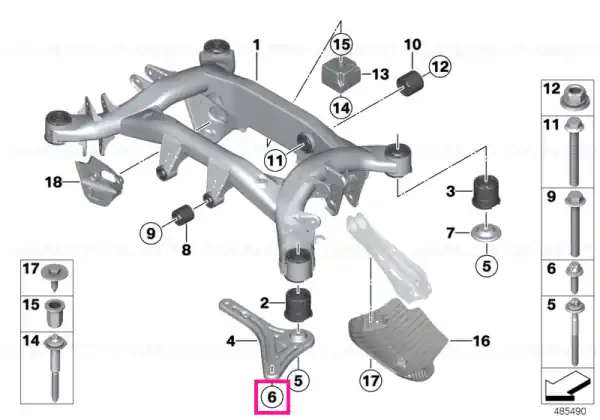 Plată securizată Multi-purpose bolt ASA M12X1,5X29 10,9 - BMW