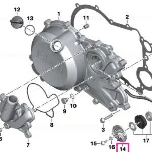 Refrigerant pump wheel - BMW Motorrad Preț redus