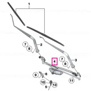 Wiper system, complete - BMW Ofertă limitată