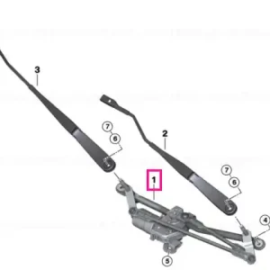 Wiper system, complete - BMW Expediere rapidă