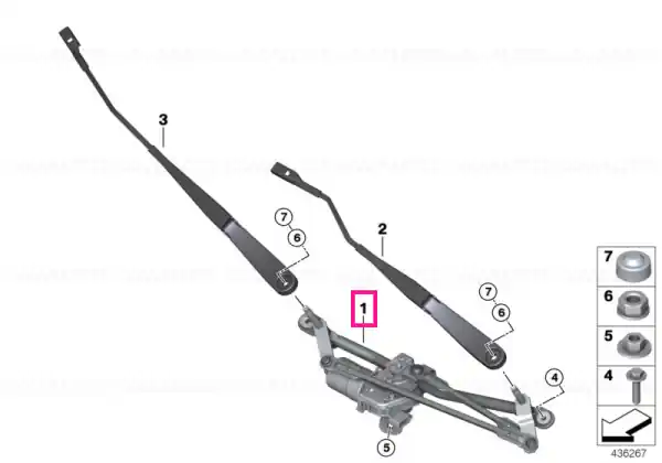 Livrare gratuită Wiper system, complete - BMW
