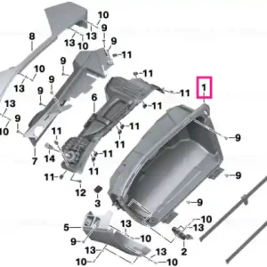 Case bottom, right - BMW Motorrad Retur ușor