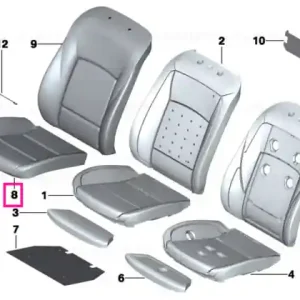Bestseller Husă scaun confort piele ZIMTBRAUN NAEZ ZIMTBRAUN - BMW
