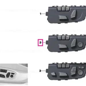 Ultima șansă Seat adjustment switch, left - BMW