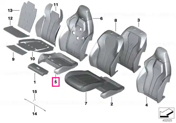 Bestseller Foam section, comfort seat, A/C - BMW