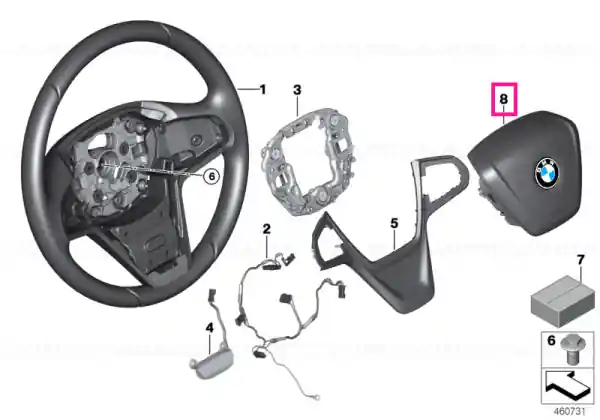 Preferatul clienților Airbag module, driver's side - BMW