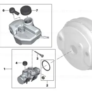 Vas expansiune sistem franare - BMW Seria 5 G30 G31 G38 F90 M5, Seria 6 G32, Seria 7 G11 G12, X3 G01 G08 F97 M, X4 G02 F98 M Popular
