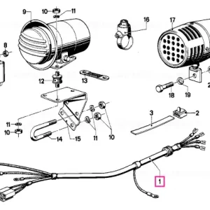 Wiring siren - BMW Motorrad Doar azi