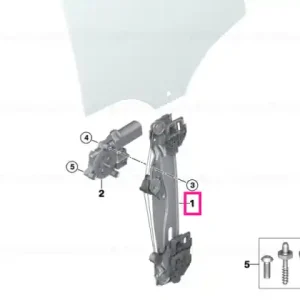 Retur ușor Window lifter rear right - BMW - Mini