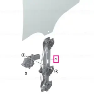 Vezi acum Window lifter without motor, rear left - BMW