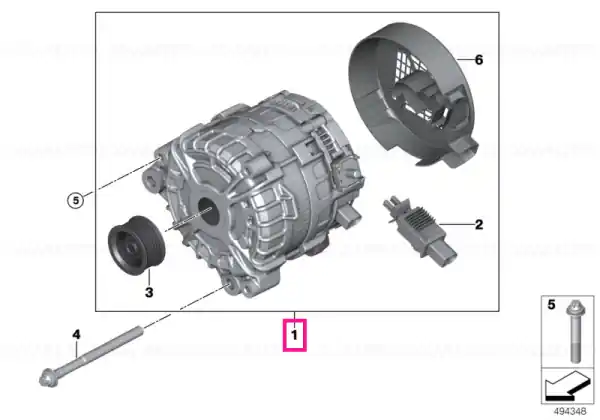 Exch. generator BOSCH 180A - BMW Cumpără online
