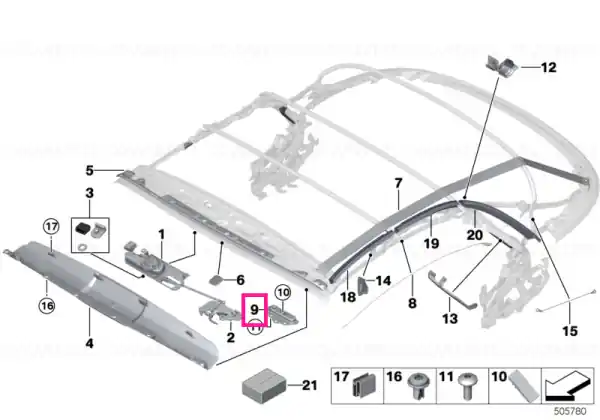 Noutate Base plate right - BMW