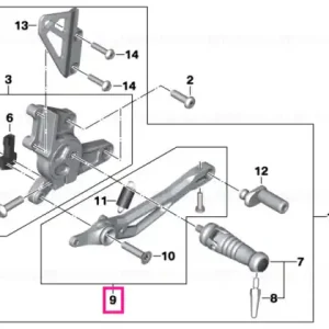 Brake lever, adjustable CLUB-SPORT - BMW Motorrad Ieftin