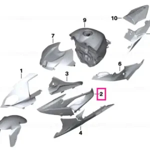 Comandă acum Front right body part BLACKSTORM - BMW Motorrad