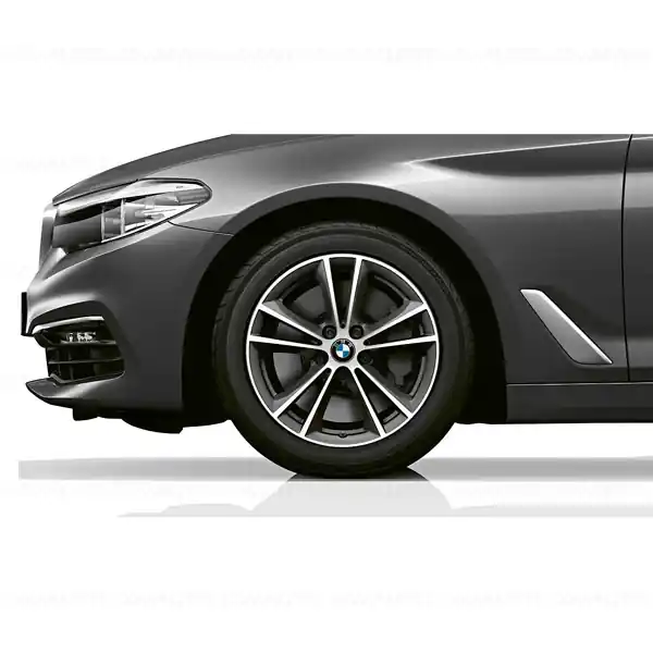 Roată completă de iarnă - V-Spoke 631 (bright turned) cu anvelopa Continental Winter Contact TS850P - 225/55R17 97H - BMW Seria 5 G30/G31 Livrare rapidă