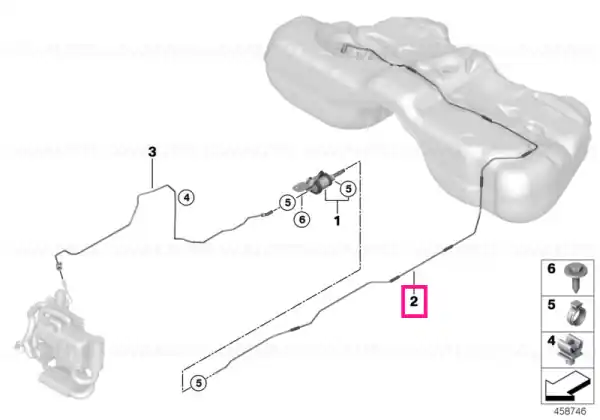 Fuel suction line - BMW Doar azi