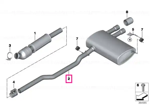 Rear silencer - BMW - Mini Livrare rapidă