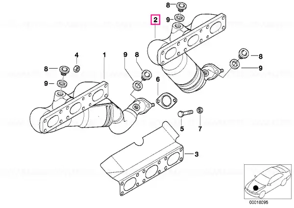 Exhaust manifold ZYL. 4-6 - BMW Preț mic