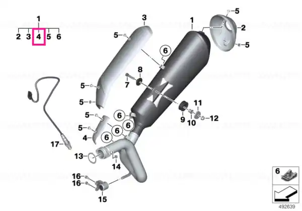 Trim, manifold - BMW Motorrad Retur ușor
