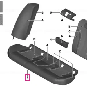 Upholstery, seat, perforated leather INDIVIDUAL - BMW Cel mai vândut