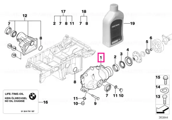 Bestseller Exch-front differential I=42:13=3,23 - BMW