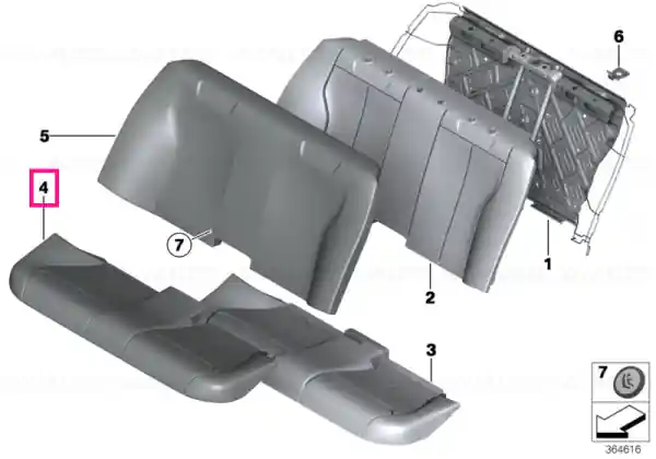 Husă scaun piele SCHWARZ - BMW Discount