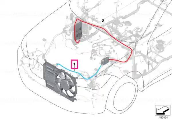 Kit cabluri reparație ventilator electric 600W - BMW Ofertă exclusivă