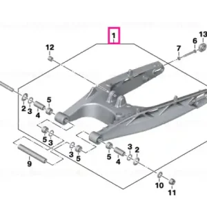 Comandă acum Rear wheel swinging arm - BMW Motorrad
