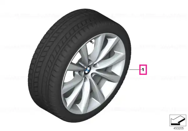 Nu rata Roată completă de iarnă - V-Spoke 642 cu anvelopa Nokian Tyres HKPL R3 FRT - 245/50R18 100R - BMW Seria 7/6 GT G11/G12/G32