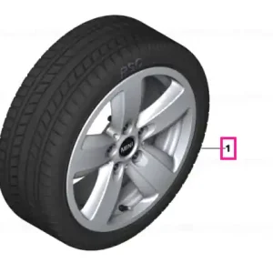 Roată completă de iarnă - Revolite Spoke 517 (lightweight forged wheel) cu anvelopa Nokian Tyres HKPL 9 FRT - 205/55R16 91T - Mini Clubman F54 - Jante forjate Ofertă exclusivă