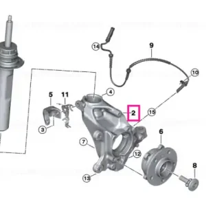 Calitate înaltă Swivel bearing, camber correction, left -30MIN - BMW - Mini
