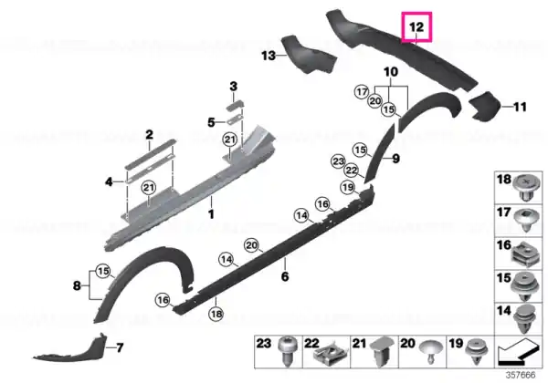 Black band, rear lower right - BMW - Mini Bestseller