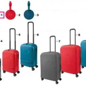Cumpărături sigure MINI luggage tag round GREY - BMW - Mini