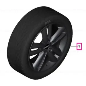 Set roți complete de vară - Track Spoke 562 cu anvelopa Dunlop SP Sport Maxx RT ROF - 205/45R17 88W XL - Mini F55/F56/F57 Reducere extra