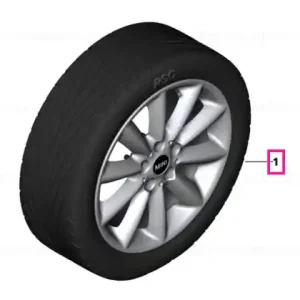 Set roți complete de vară - Vent Spoke 518 cu anvelopa Pirelli Cinturato P7 K1 r-f - 225/45R17 91W - Mini Clubman F54 Bestseller