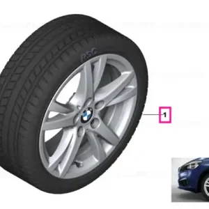 Ultima șansă Roată completă de iarnă - Double Spoke 473 cu anvelopa Pirelli Winter Ice FR - 205/60R16 96T XL - BMW Seria 2 F45/F46