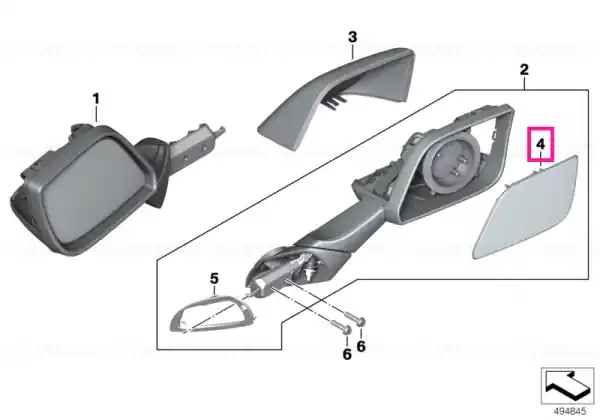 Right mirror glass - BMW Motorrad Cumpărături sigure