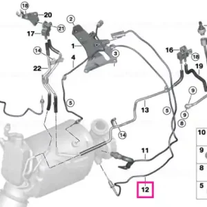 Bestseller Senzor temperatură eșapament L=1010 - BMW