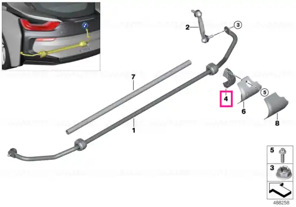 Stabilizer support - BMW Transport gratuit