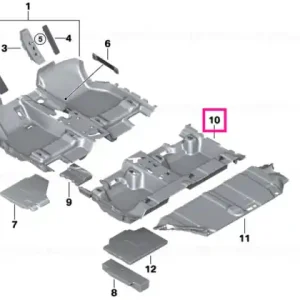 Acoperire podea spate ANTHRAZIT - BMW Bestseller