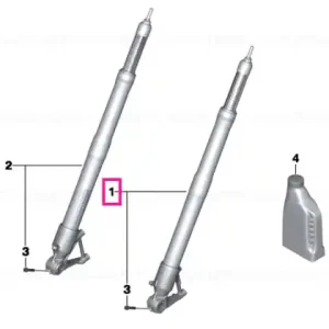 Cel mai vândut Fork stanchion, gold, left - BMW Motorrad