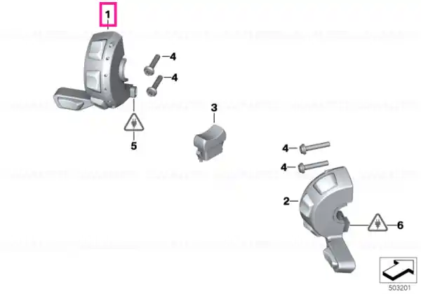 Ofertă de sezon Auxiliary switch, left LIN - BMW Motorrad