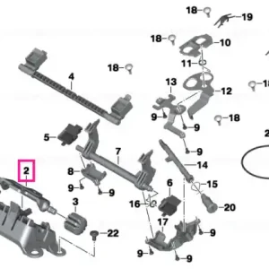 Adjusting plate, seat, front - BMW Motorrad Chilipir