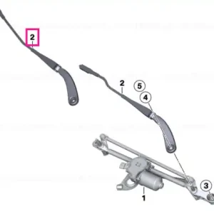 Wiper arm, driver's side - BMW Transport gratuit